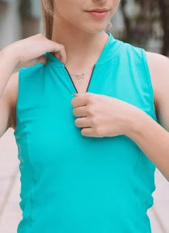 Dona Jo short sleeve shirts>Alley Mock-Neck Tank Miami