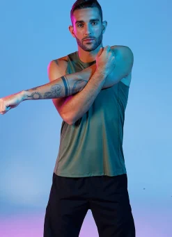 Dona Jo tank tops>A.O.P Tank UPF 50+ Alcaparra
