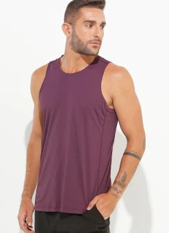 Dona Jo tank tops>A.O.P Tank UPF 50+ Cabernet