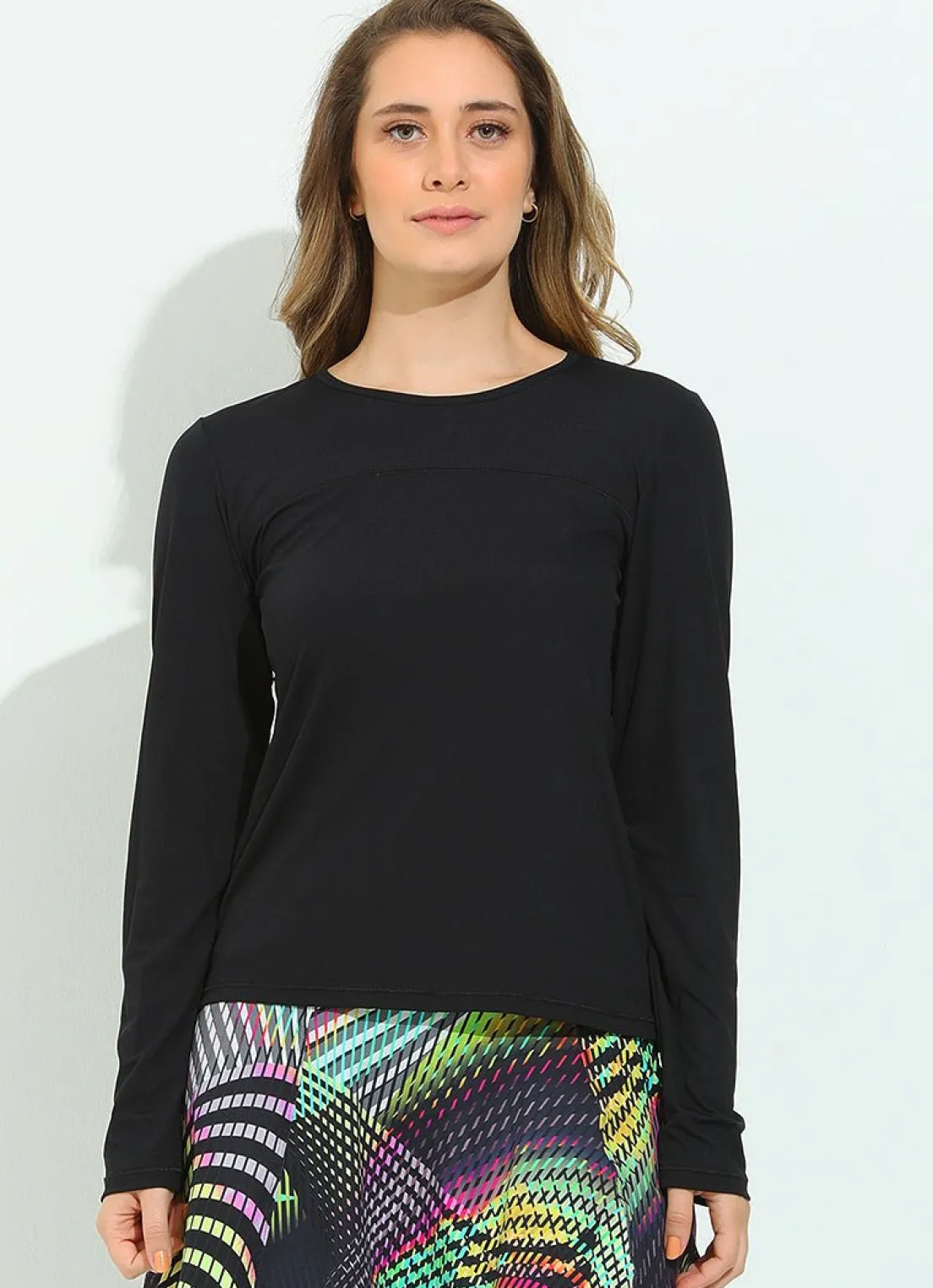 Dona Jo long sleeve shirts>Bossa Top UPF 50+ Black