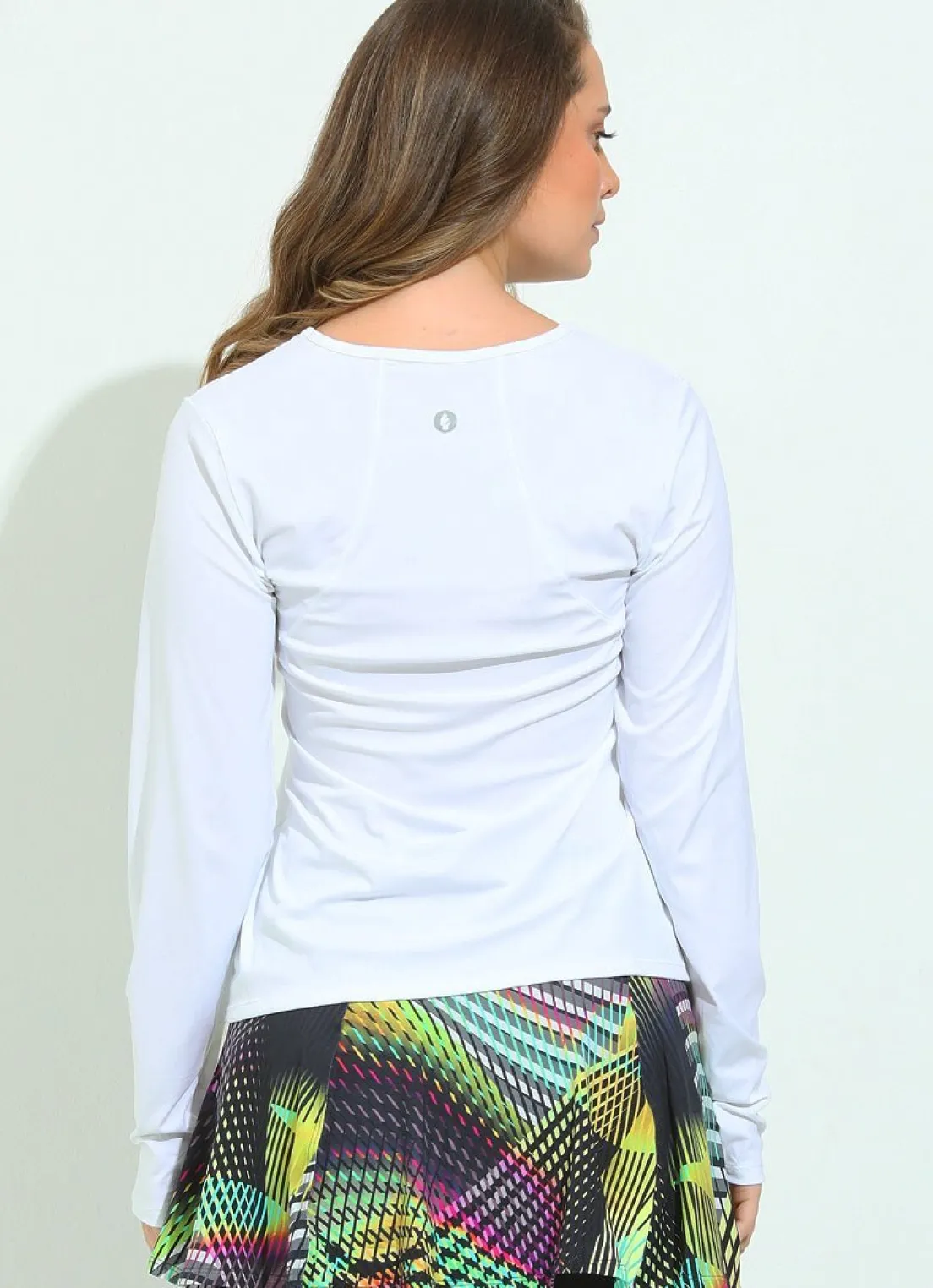 Dona Jo long sleeve shirts>Bossa Top UPF 50+ Off White