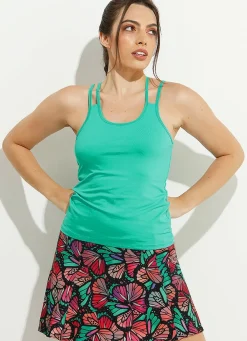 Dona Jo tank tops>Breathe Tank UPF 50+ Azul Mar