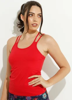 Dona Jo tank tops>Breathe Tank UPF 50+ Guarana