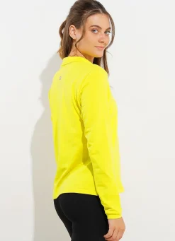 Dona Jo long sleeve shirts>Court LS Polo Yellow