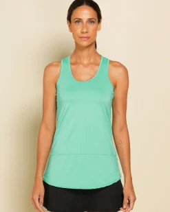 Dona Jo tank tops>Day Glow Tank UPF 50+ Pacifico