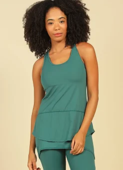 Dona Jo tank tops>Day Glow Tank UPF 50+ Verde Real