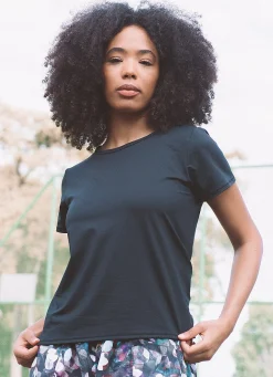 Dona Jo short sleeve shirts>Hit Shirt Black