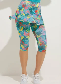 Dona Jo skirted leggings & capris|skirted leggings & capris>Love Skirted Capri Dracena