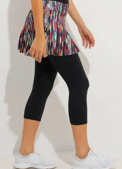 Dona Jo skirted leggings & capris|skirted leggings & capris><noscript><img width=