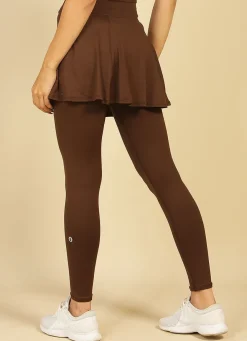 Dona Jo skirted leggings & capris|skirted leggings & capris>Love Skirted Legging Cafe Torrado