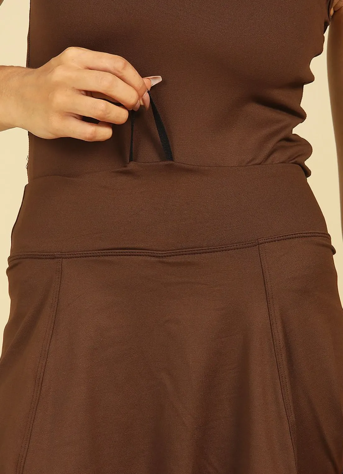Dona Jo skirted leggings & capris|skirted leggings & capris>Love Skirted Legging Cafe Torrado