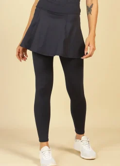 Dona Jo skirted leggings & capris|skirted leggings & capris>Love Skirted Legging ( Navy) Dark