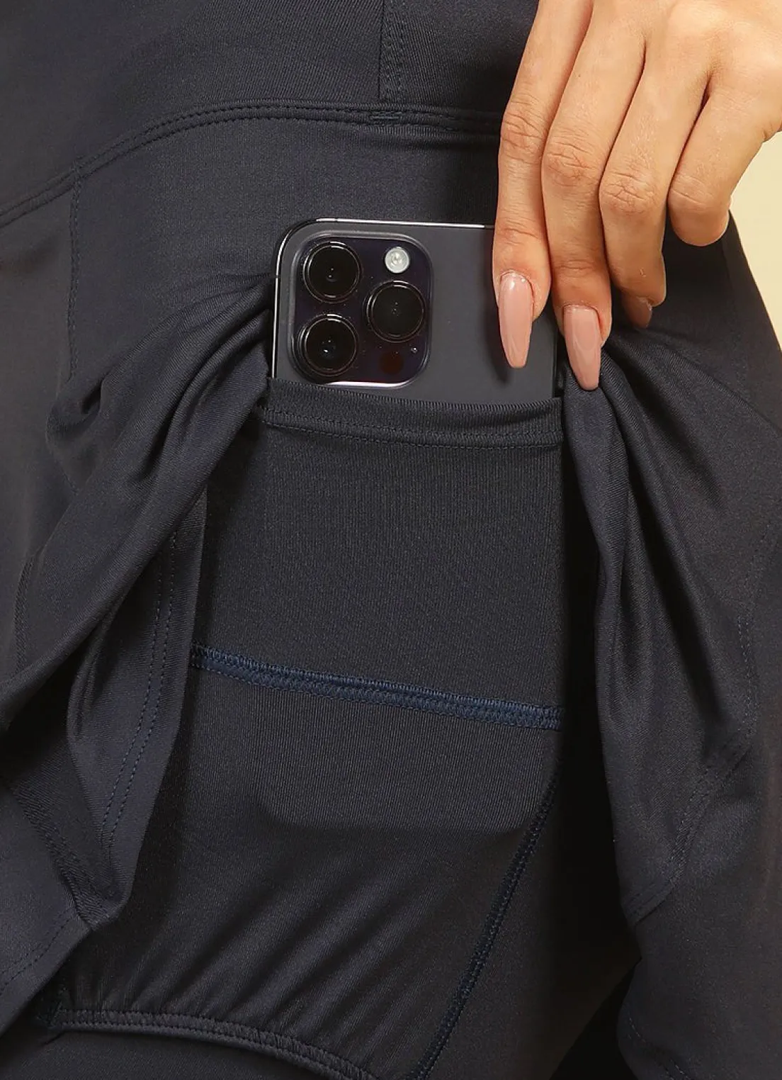 Dona Jo skirted leggings & capris|skirted leggings & capris>Love Skirted Legging ( Navy) Dark