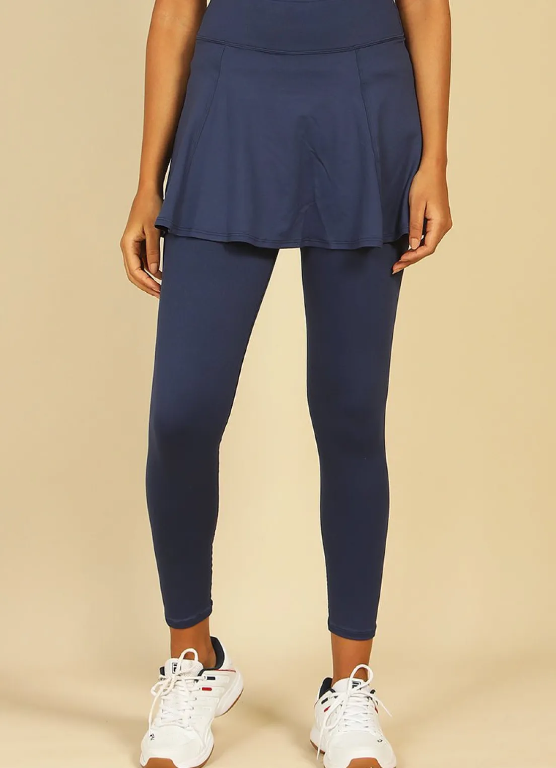 Dona Jo skirted leggings & capris|skirted leggings & capris>Love Skirted Legging Navy