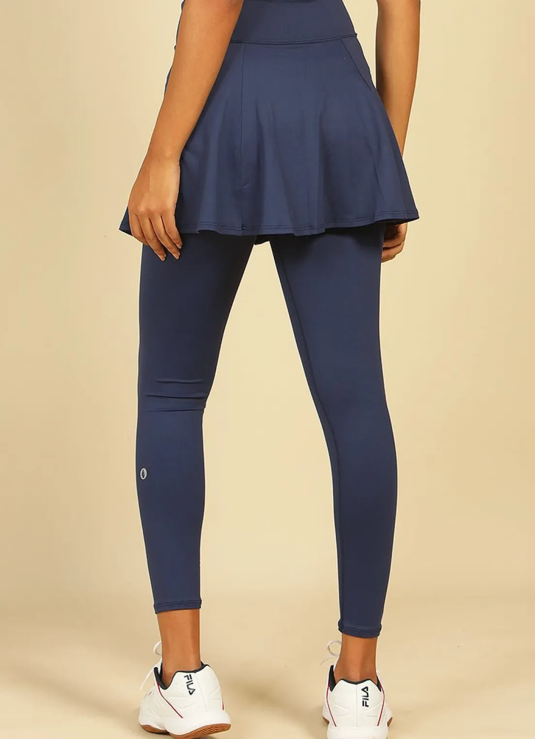 Dona Jo skirted leggings & capris|skirted leggings & capris>Love Skirted Legging Navy