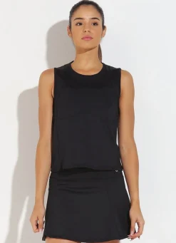 Dona Jo tank tops>Match Tank UPF 50+ Black