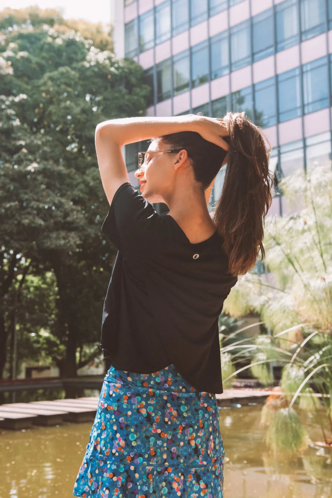 Dona Jo short sleeve shirts>Move T UPF 50+ Black