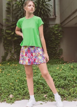 Dona Jo short sleeve shirts>Move T UPF 50+ Lemon Green