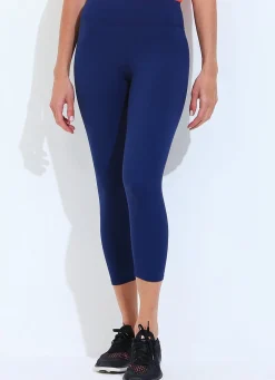 Dona Jo leggings & capris>Running Crop Navy