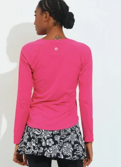 Dona Jo long sleeve shirts>SHI1400- Pink Batom