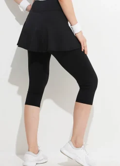 Dona Jo skirted leggings & capris|skirted leggings & capris><noscript><img width=