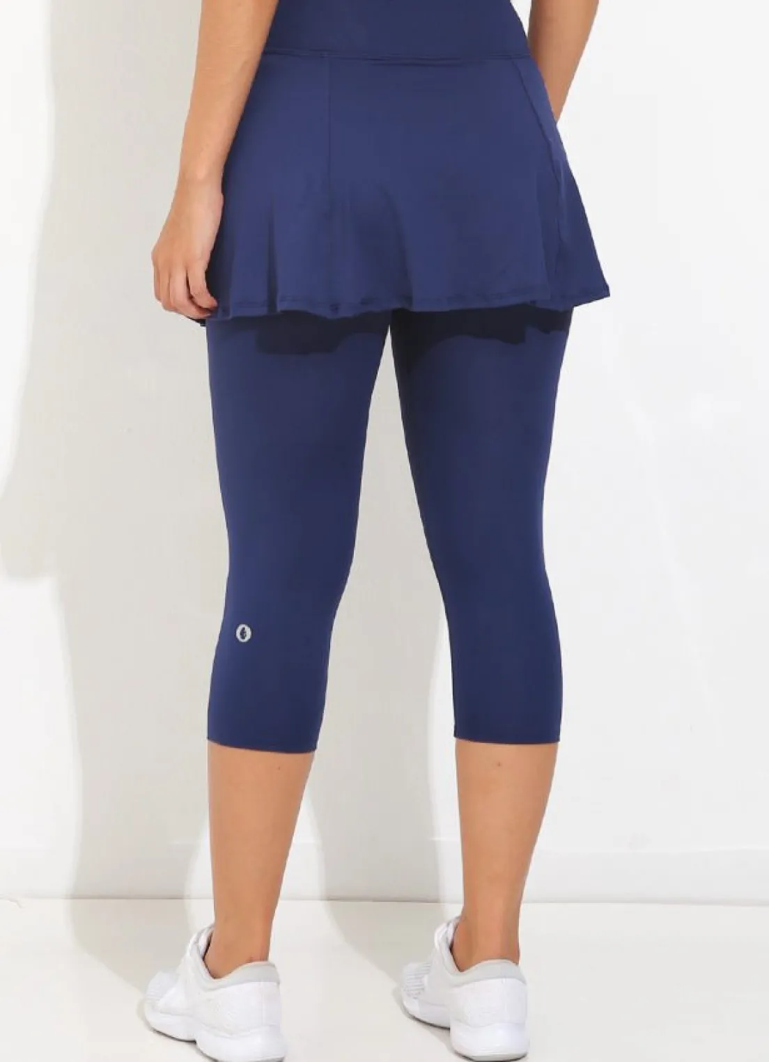 Dona Jo skirted leggings & capris|skirted leggings & capris>Skirted Capri ECO Navy