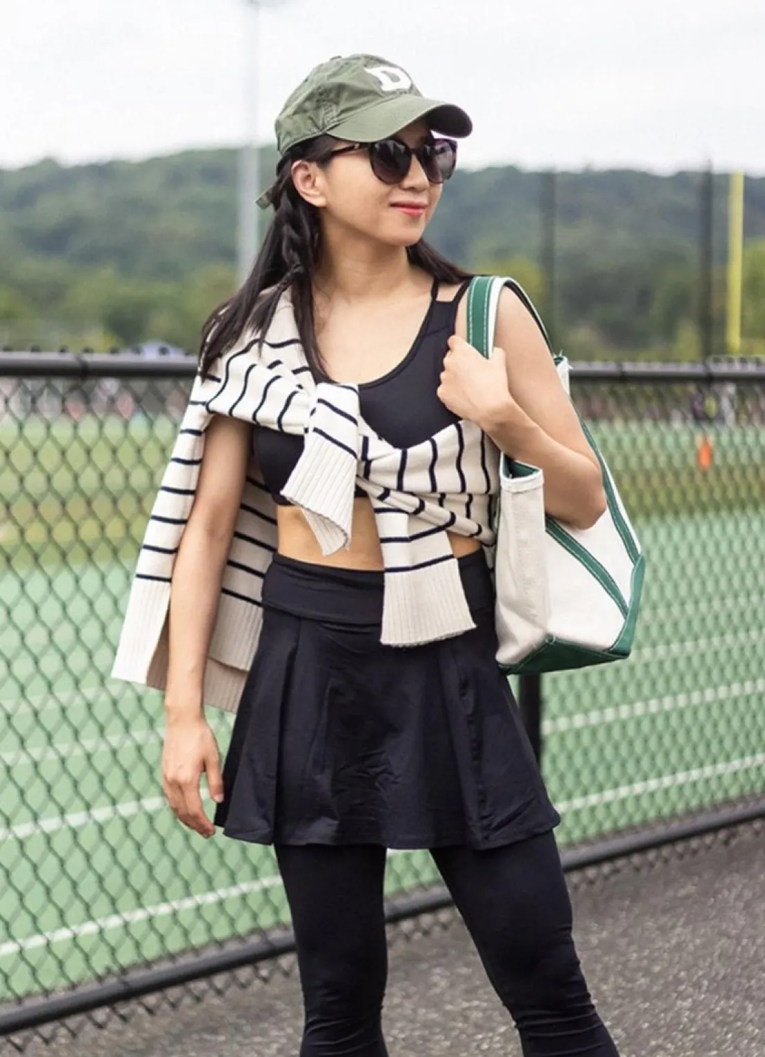 Dona Jo skirted leggings & capris|skirted leggings & capris>Skirted Legging Black