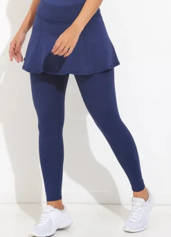 Dona Jo skirted leggings & capris|skirted leggings & capris>Skirted Legging ECO Navy