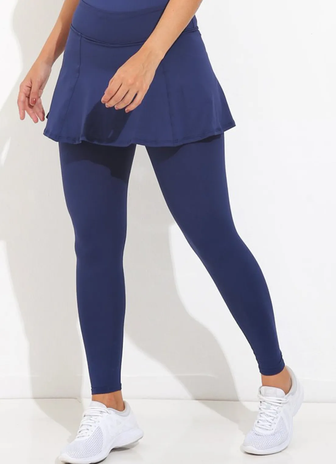 Dona Jo skirted leggings & capris|skirted leggings & capris>Skirted Legging ECO Navy