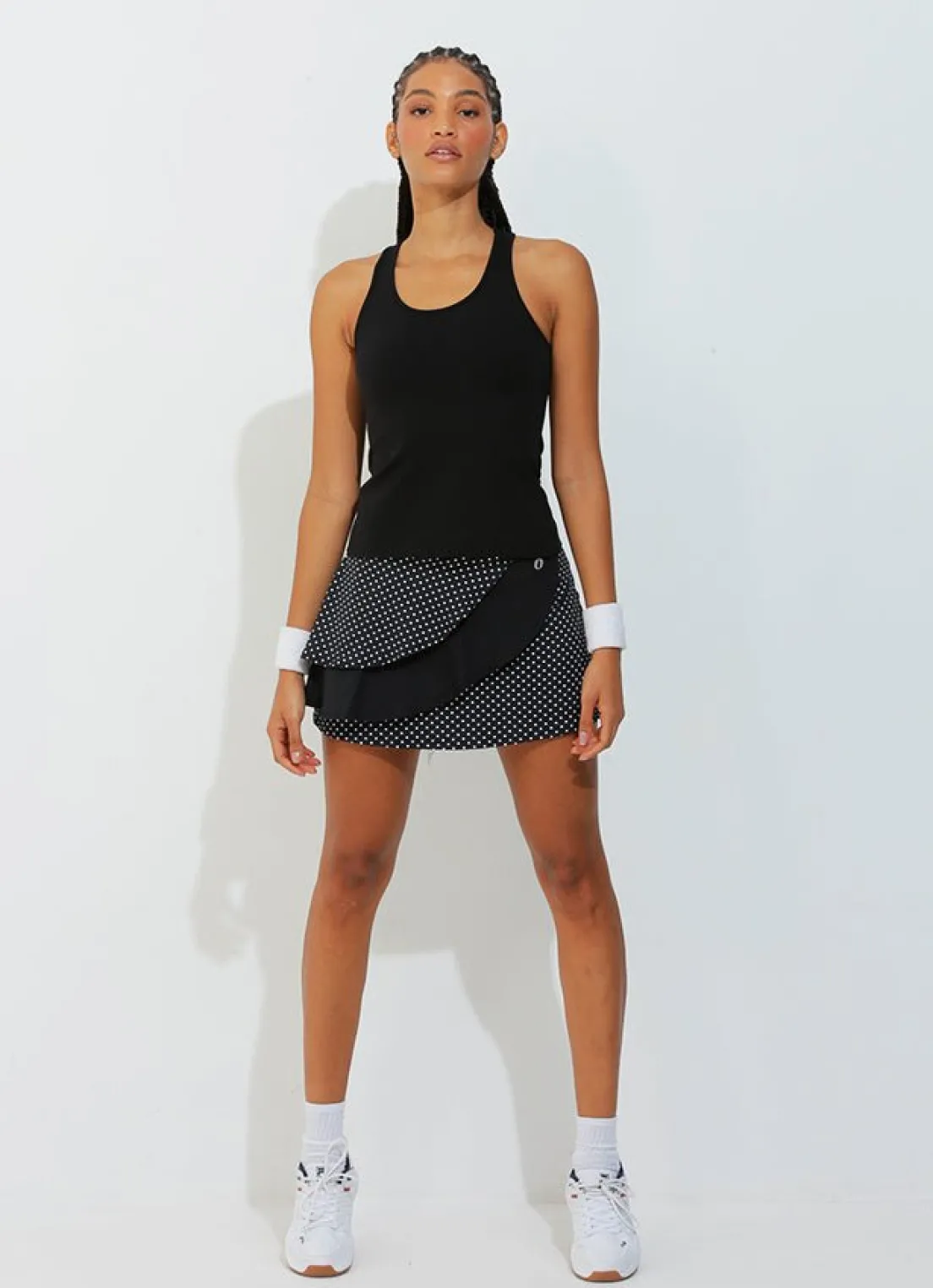 Dona Jo Dresses|skirts>Spin Skirt / Skort 14.5 Black Polka Dot/blk