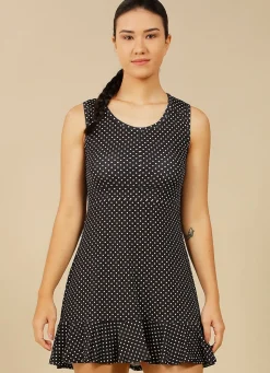 Dona Jo dresses>Up Dress Black Polka Dot