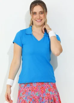 Dona Jo short sleeve shirts>Vie Polo UPF 50+ Santorini